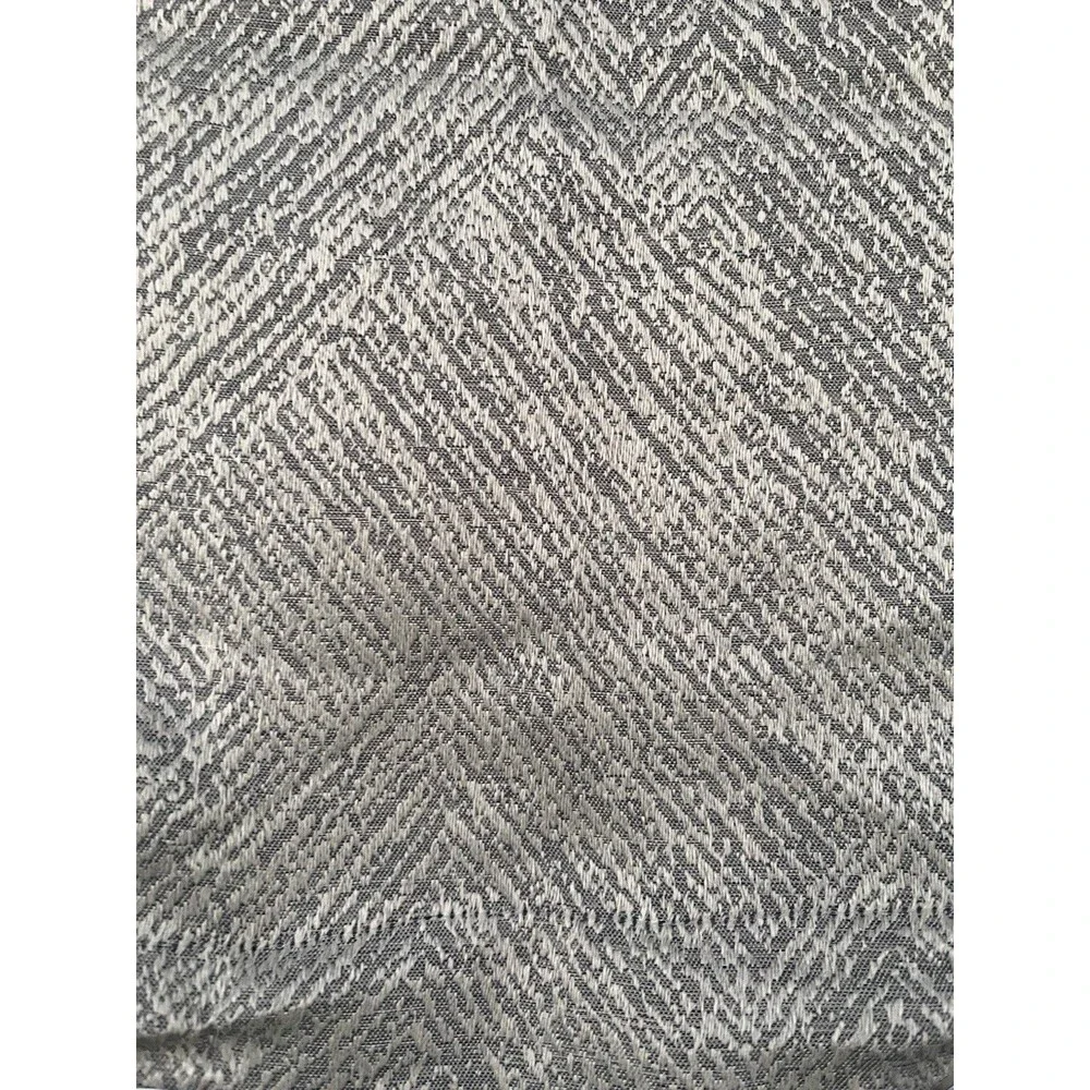 Willow & Reed Set 2 Curtain Panels Gray Geometric Grommet 84” Long